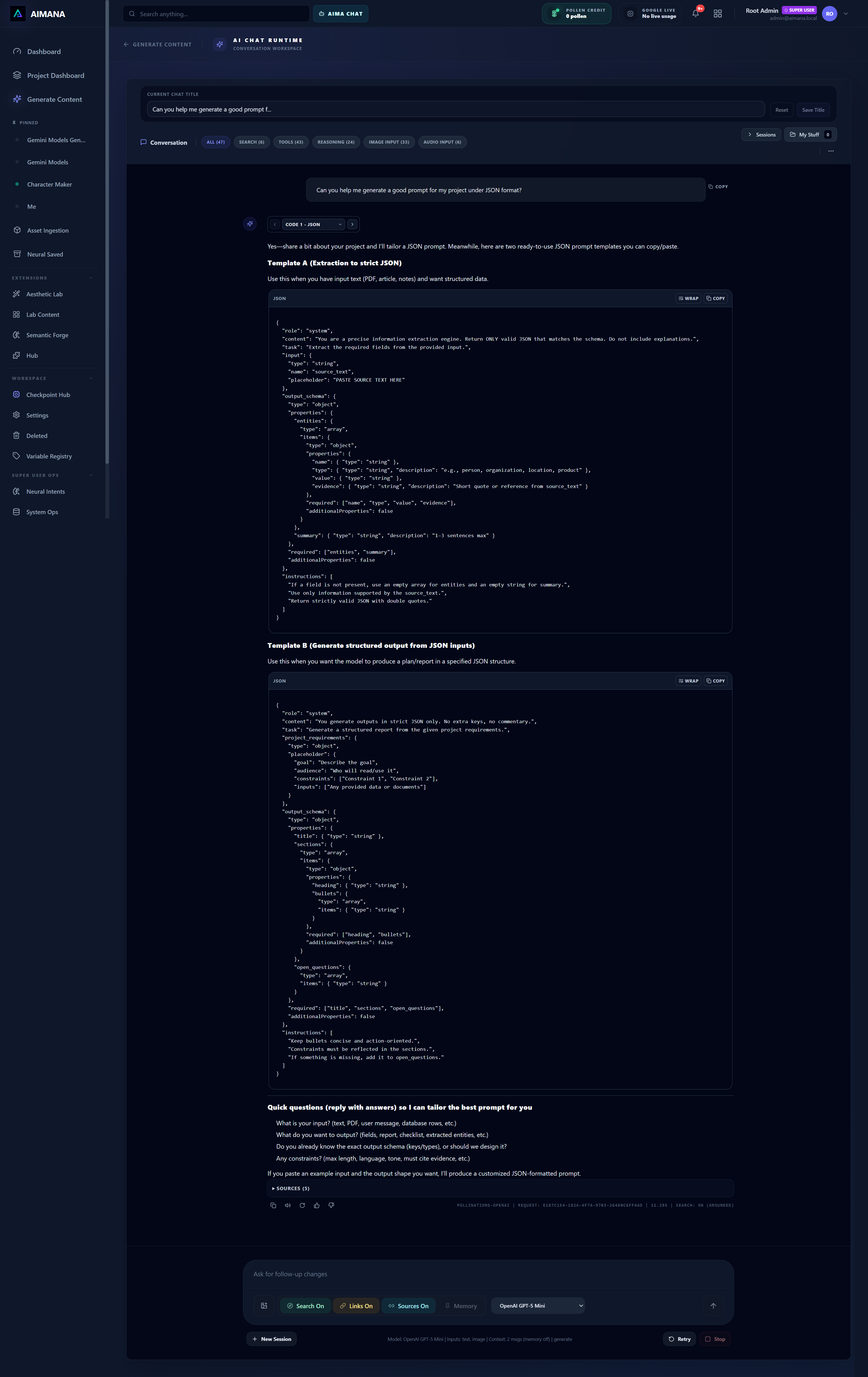 Chat & Knowledge Workspace